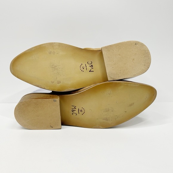 MUSSE & CLOUD Slip On Tan Suede Mules Coastal Cowgirl Western Boho 37 US 6.5-7 - Picture 7 of 8